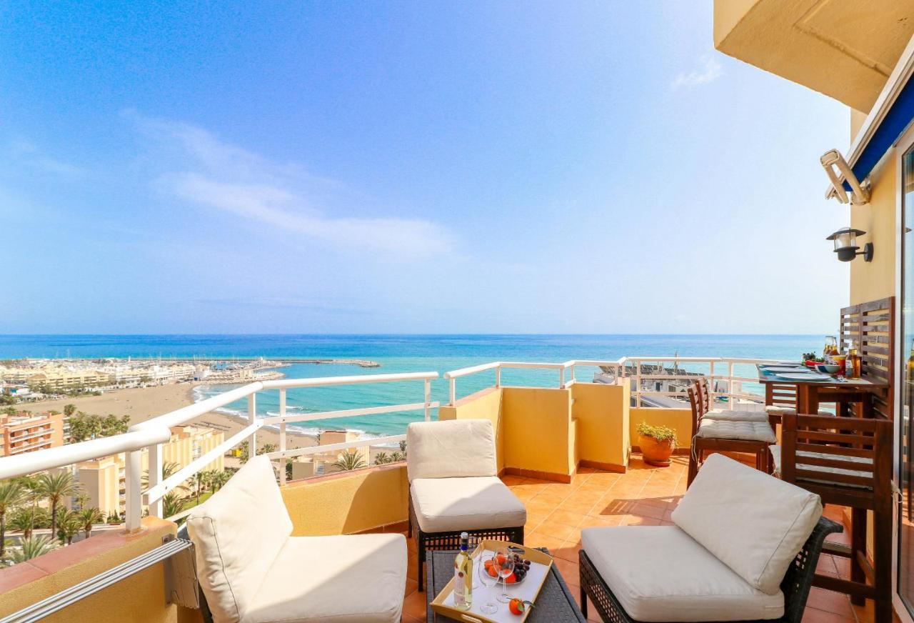 贝纳尔马德纳Penthouse With Panoramic Views - Puerto Marina公寓 外观 照片