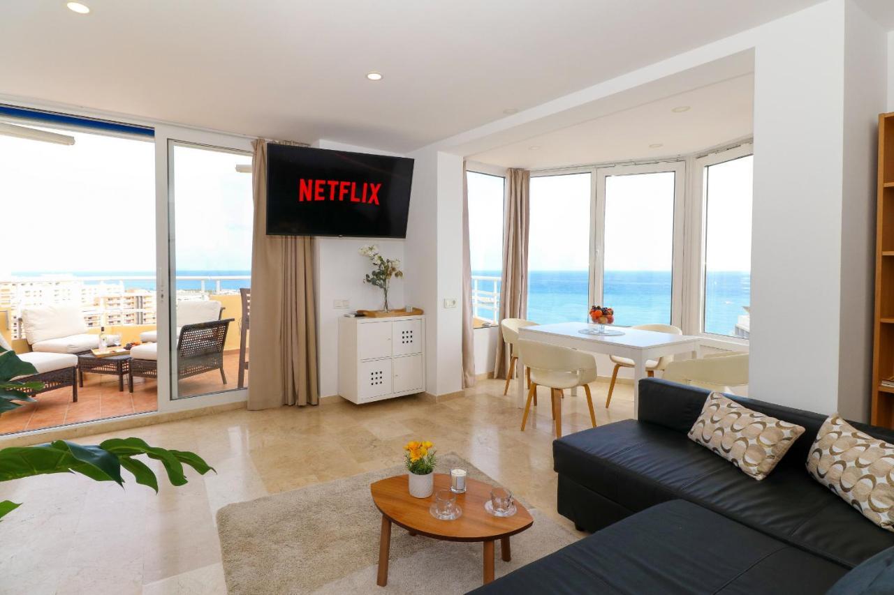 贝纳尔马德纳Penthouse With Panoramic Views - Puerto Marina公寓 外观 照片