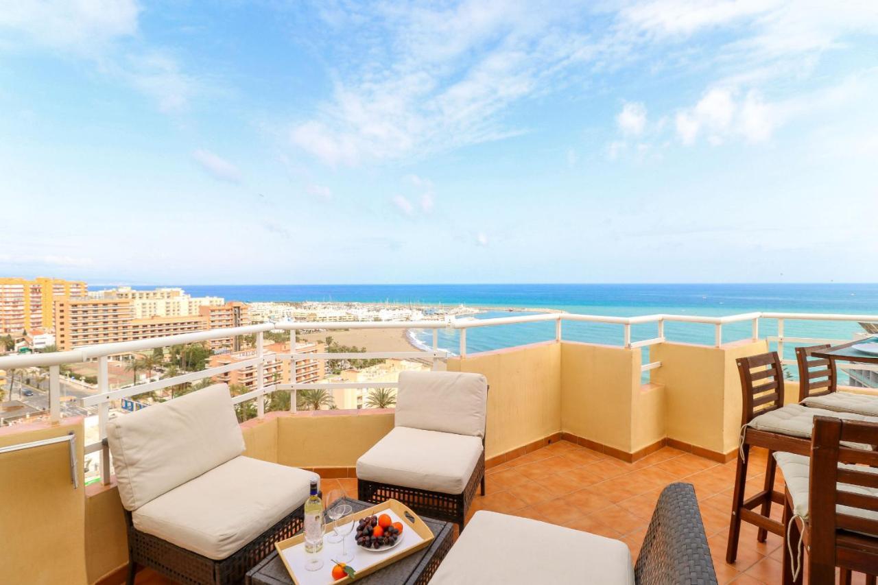 贝纳尔马德纳Penthouse With Panoramic Views - Puerto Marina公寓 外观 照片