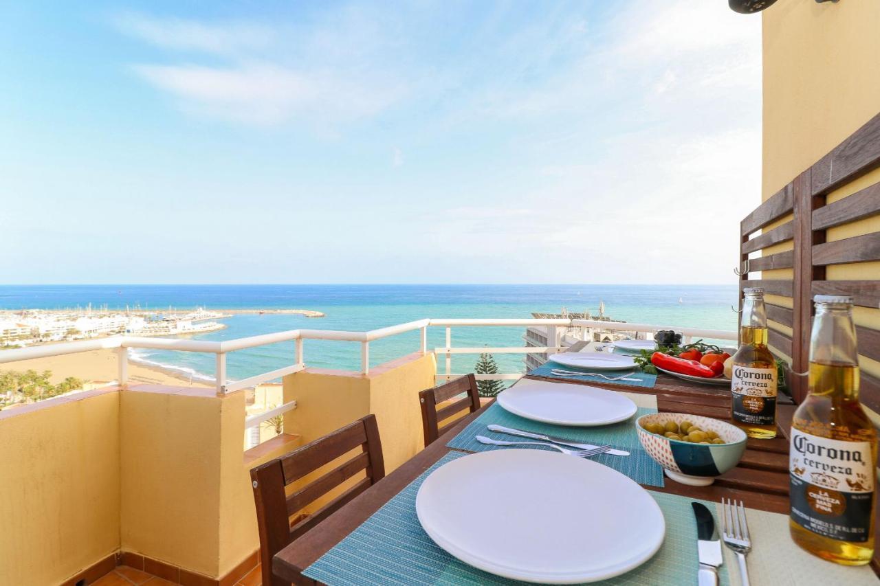 贝纳尔马德纳Penthouse With Panoramic Views - Puerto Marina公寓 外观 照片